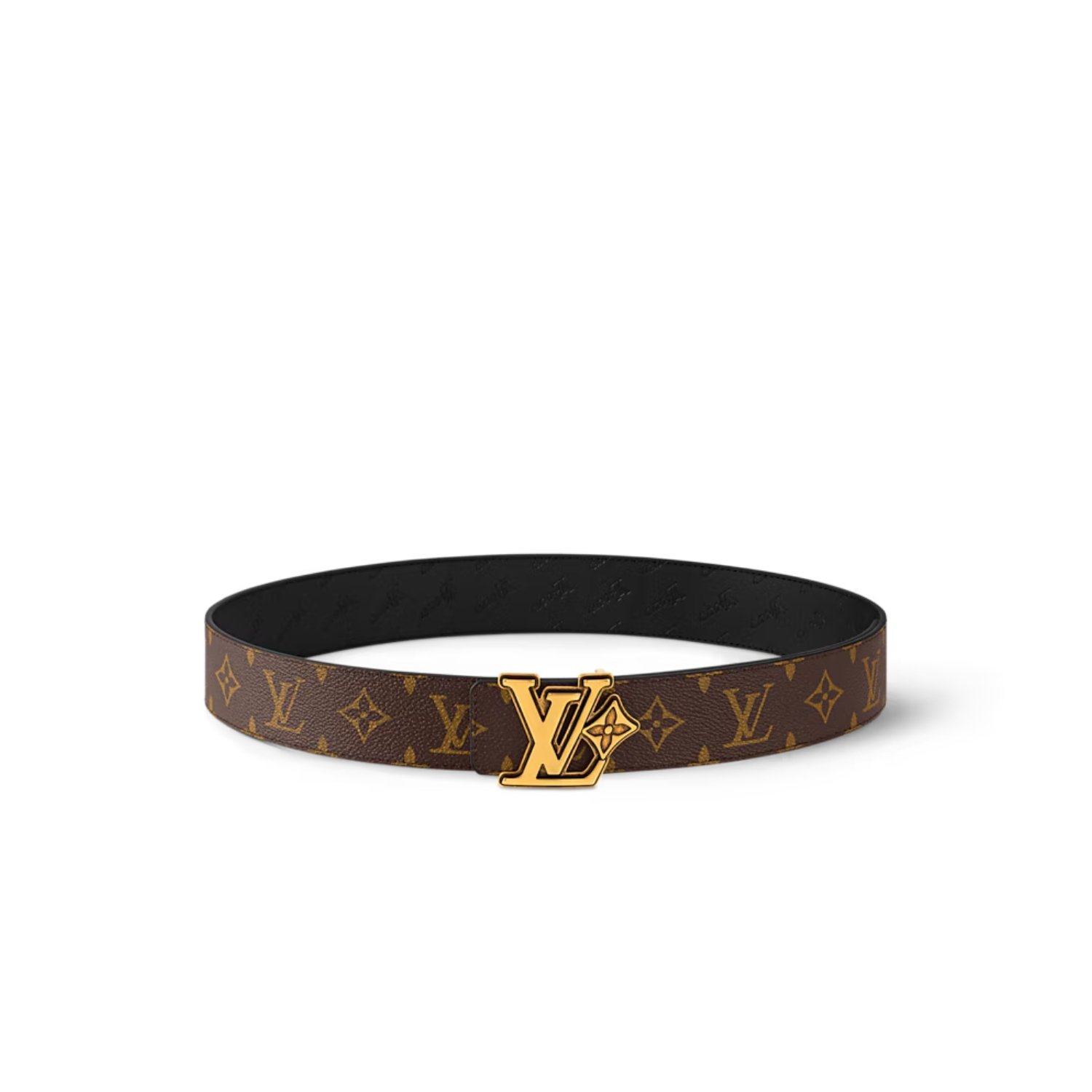 louis-vuitton-lv-flower-40mm-reversible-belt-1.jpg Louis Vuitton LV Flower 40mm Reversible Belt Brown M4061V - Image 1