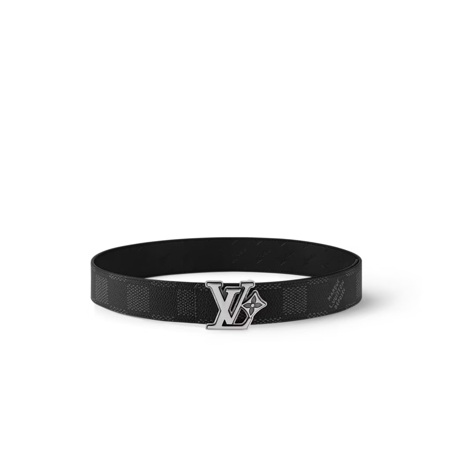 louis-vuitton-lv-flower-40mm-reversible-belt.jpg Louis Vuitton LV Flower 40mm Reversible Belt Black M4253V - Image 1