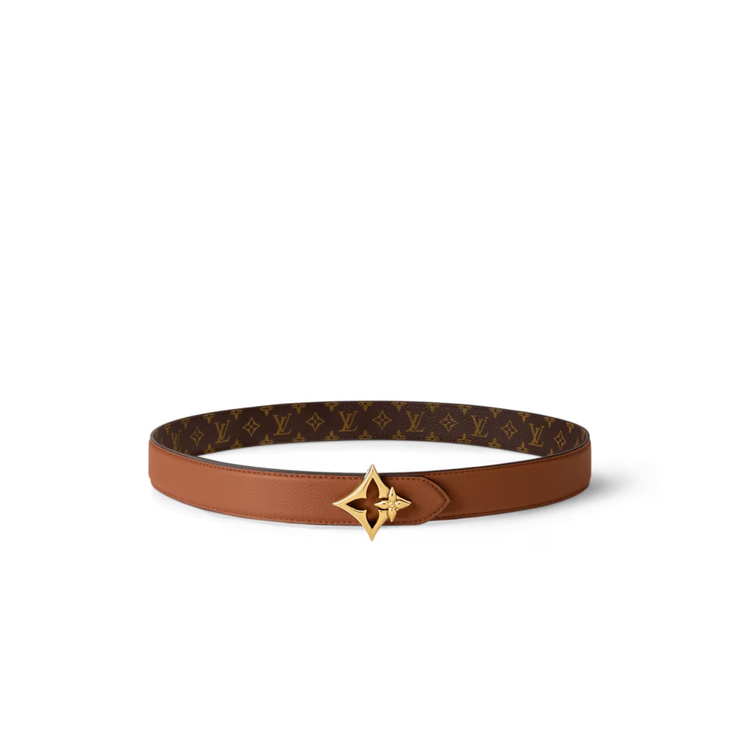 louis-vuitton-lv-flowergram-30mm-reversible-belt-1-1.jpg Louis Vuitton LV Flowergram 30mm Reversible Belt Cognac M4392U - Image 1