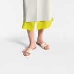 Louis Vuitton Frame Flat Mule Beige For Women 1ACXII - Image 2
