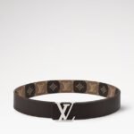 Louis Vuitton LV Initiales College Monogram Heritage 40mm Reversible Belt Brown For Men M4381U - Image 5