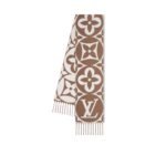 Louis Vuitton LV Medallion Scarf Brown 92.5in/235cm M94853