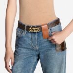 Louis Vuitton LV Script 30mm Belt Plum Monogram - M4515V - Image 4