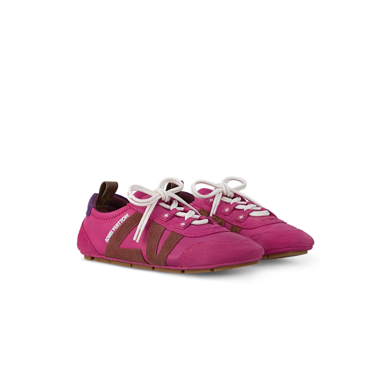 louis-vuitton-lv-sneakerina-9.jpg Louis Vuitton LV Sneakerina Fuchsia Pink For Women 1AHNEE - Image 1