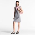 Louis Vuitton LV Sunset Flat Comfort Sandal Gray For Women 1ADIE8 - Image 3
