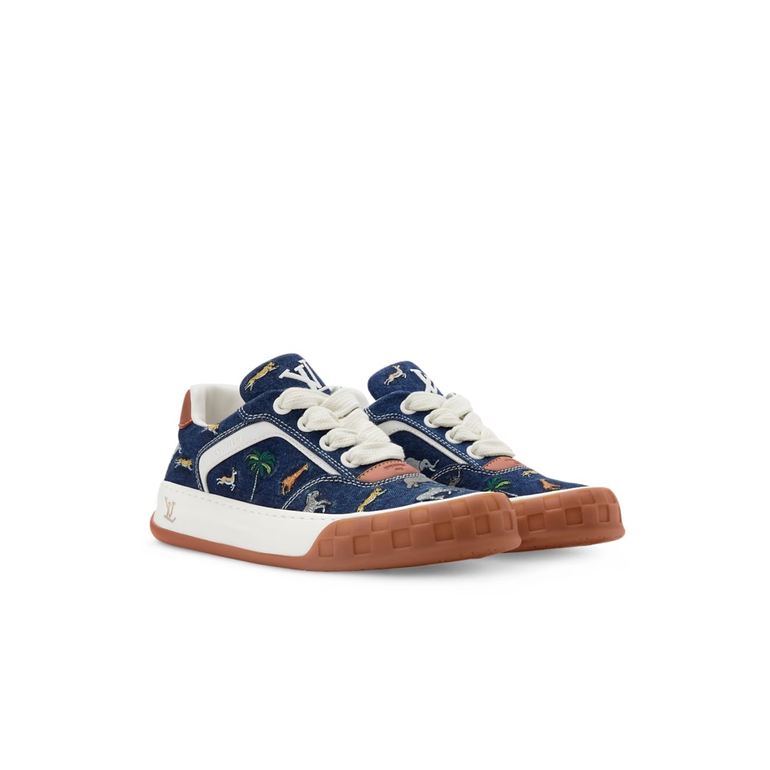 louis-vuitton-lv-x-the-darjeelin-5.jpg Louis Vuitton LV x The Darjeeling Limited LV Tilted Sneaker Blue For Men - 1AJTLH - Image 1