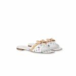 Louis Vuitton LV x TM 6AM Flat Mule White For Women 1AGZUV