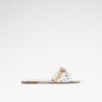 Louis Vuitton LV x TM 6AM Flat Mule White For Women 1AGZUV - Image 4