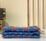 Louis Vuitton LV x TM Coussin Cherry PM Crossbody Bag 10.2in/ 26cm Denim Gold Hardware For Women M14978 - Image 11