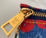 Louis Vuitton LV x TM Coussin Cherry PM Crossbody Bag 10.2in/ 26cm Denim Gold Hardware For Women M14978 - Image 9