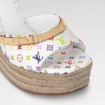 Louis Vuitton LV x TM Helios Wedge Sandal White For Women 1AGYX0 - Image 5