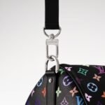 Louis Vuitton LV x TM Keepall Bandouliere 50 Travel Bag 19.7in/ 50cm Multicolore Black Silver Hardware M13745 - Image 6