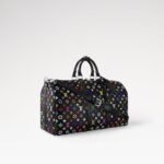 Louis Vuitton LV x TM Keepall Bandouliere 50 Travel Bag 19.7in/ 50cm Multicolore Black Silver Hardware M13745 - Image 3
