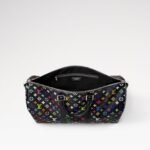 Louis Vuitton LV x TM Keepall Bandouliere 50 Travel Bag 19.7in/ 50cm Multicolore Black Silver Hardware M13745 - Image 5