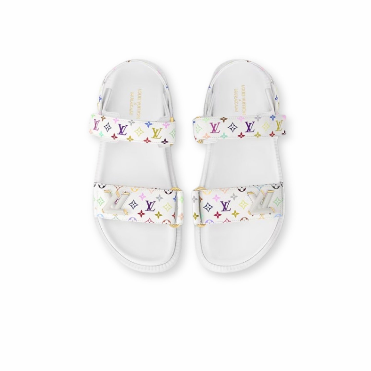 louis-vuitton-lv-x-tm-lv-sunset-flat-comfort-sandal-1.jpg Louis Vuitton LV x TM LV Sunset Flat Comfort Sandal White For Women 1AGXEQ - Image 1
