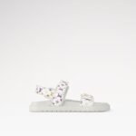 Louis Vuitton LV x TM LV Sunset Flat Comfort Sandal White For Women 1AGXEQ - Image 5