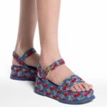 Louis Vuitton LV x TM Maya Platform Sandal Blue For Women 1AHNYB - Image 2