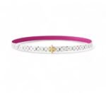 Louis Vuitton LV x TM Mini Flowergram 15mm Reversible Belt White For Women M8992U