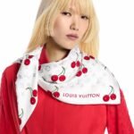 Louis Vuitton LV x TM Monogram Cerise Square 90 White For Women 35.4in/90cm M94966 - Image 3