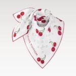Louis Vuitton LV x TM Monogram Cerise Square 90 White For Women 35.4in/90cm M94966 - Image 4
