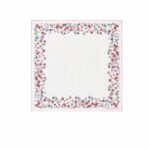 Louis Vuitton LV x TM Monogram Superflat Flowers Square 90 Scarf White For Women M96263