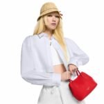 Louis Vuitton LV x TM Neverfull Inside Out BB Tote Bag 10.4in/ 26cm Cherry Denim Gold Hardware For Women M14997 - Image 3