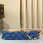 Louis Vuitton LV x TM Pochette Accessories Shoulder Bag 8.7in/ 22cm Cherry Denim Gold Hardware For Women M13994 - Image 10