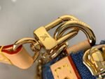 Louis Vuitton LV x TM Pochette Accessories Shoulder Bag 8.7in/ 22cm Cherry Denim Gold Hardware For Women M13994 - Image 11