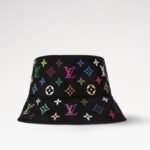 Louis Vuitton LV x TM Reversible Superflat Bucket Hat Black For Women M7985S - Image 4