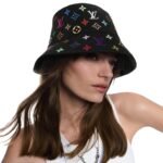 Louis Vuitton LV x TM Reversible Superflat Bucket Hat Black For Women M7985S - Image 2