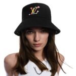 Louis Vuitton LV x TM Reversible Superflat Bucket Hat Black For Women M7985S - Image 3