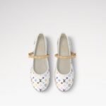Louis Vuitton LV x TM Romy Flat Ballerina White For Women 1AGVFM - Image 3