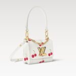 Louis Vuitton LV x TM Twist PM Top Handle Bag 7.5in/ 19cm White Gold Hardware For Women M13239 - Image 4
