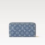 Louis Vuitton LV x TM Zippy Wallet Cherry Denim For Women 7.7in/19.5cm M23161 - Image 4