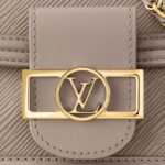 Louis Vuitton Mini Dauphine Brown Bag For Women M23559- 7.9 Inches / 20 Cm - Image 4