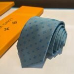 Louis Vuitton Signature Monogram Silk Tie Mint For Men - Image 8