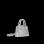 Louis Vuitton Nano Alma Top Handle Bag 7.1in/ 18cm Silver Silver Hardware For Women M82682 - Image 2