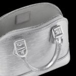 Louis Vuitton Nano Alma Top Handle Bag 7.1in/ 18cm Silver Silver Hardware For Women M82682 - Image 5