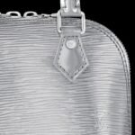 Louis Vuitton Nano Alma Top Handle Bag 7.1in/ 18cm Silver Silver Hardware For Women M82682 - Image 4