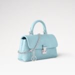 Louis Vuitton Nano Madeleine Top Handle Bag 8.3in/ 21cm Azur Frost Silver Hardware For Women M12211 - Image 2
