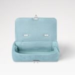 Louis Vuitton Nano Madeleine Top Handle Bag 8.3in/ 21cm Azur Frost Silver Hardware For Women M12211 - Image 3
