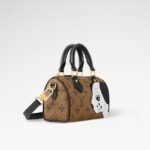 Louis Vuitton Nano Speedy Top Handle Bag 6.3in/ 16cm Brown Gold Hardware For Women M83688 - Image 4
