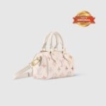 Louis Vuitton Nano Speedy Top Handle Bag 6.3in/ 16cm Dream Cream Gold Hardware For Women M25591 - Image 6