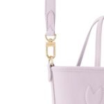 Louis Vuitton Neverfull Bandouliere Inside Out BB Tote Bag 10.4in/ 26cm Misty Lilac Gold Hardware For Women M25656 - Image 8