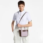 Louis Vuitton Neverfull Bandouliere Inside Out BB Tote Bag 10.4in/ 26cm Misty Lilac Gold Hardware For Women M25656 - Image 2