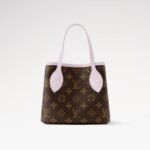 Louis Vuitton Neverfull Bandouliere Inside Out BB Tote Bag 10.4in/ 26cm Misty Lilac Gold Hardware For Women M25656 - Image 6