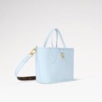 Louis Vuitton Neverfull Bandouliere Inside Out BB Tote Bag 10.4in/ 26cm Monogram Sky Blue Gold Hardware For Women M28336 - Image 3
