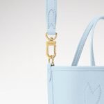 Louis Vuitton Neverfull Bandouliere Inside Out BB Tote Bag 10.4in/ 26cm Monogram Sky Blue Gold Hardware For Women M28336 - Image 8