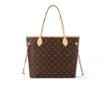 Louis Vuitton Neverfull MM Tote Bag 12.2in/ 31cm Brown Monogram Canvas Gold Hardware For Women M40995