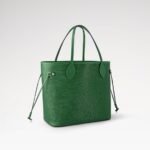 Louis Vuitton Neverfull MM Tote Bag 12.2in/ 31cm Borneo Green Gold Hardware For Women M12195 - Image 4